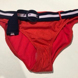 Jessica Simpson Ribbed Red Bikini Bottoms Size XL